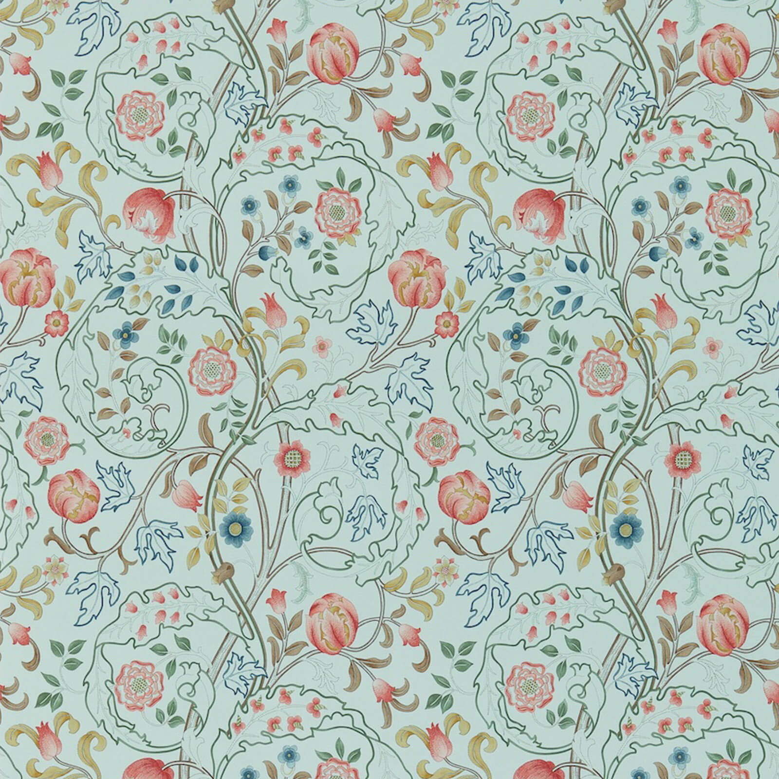 Mary Isobel Silk Blue/Pink